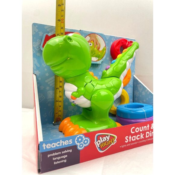 PLAY RIGHT 6-PCS Count & Stack Dino 12M+ - Picture 14 of 16